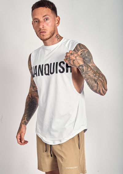 Bold Tank - Blanco - VANQUISH FIT PERU